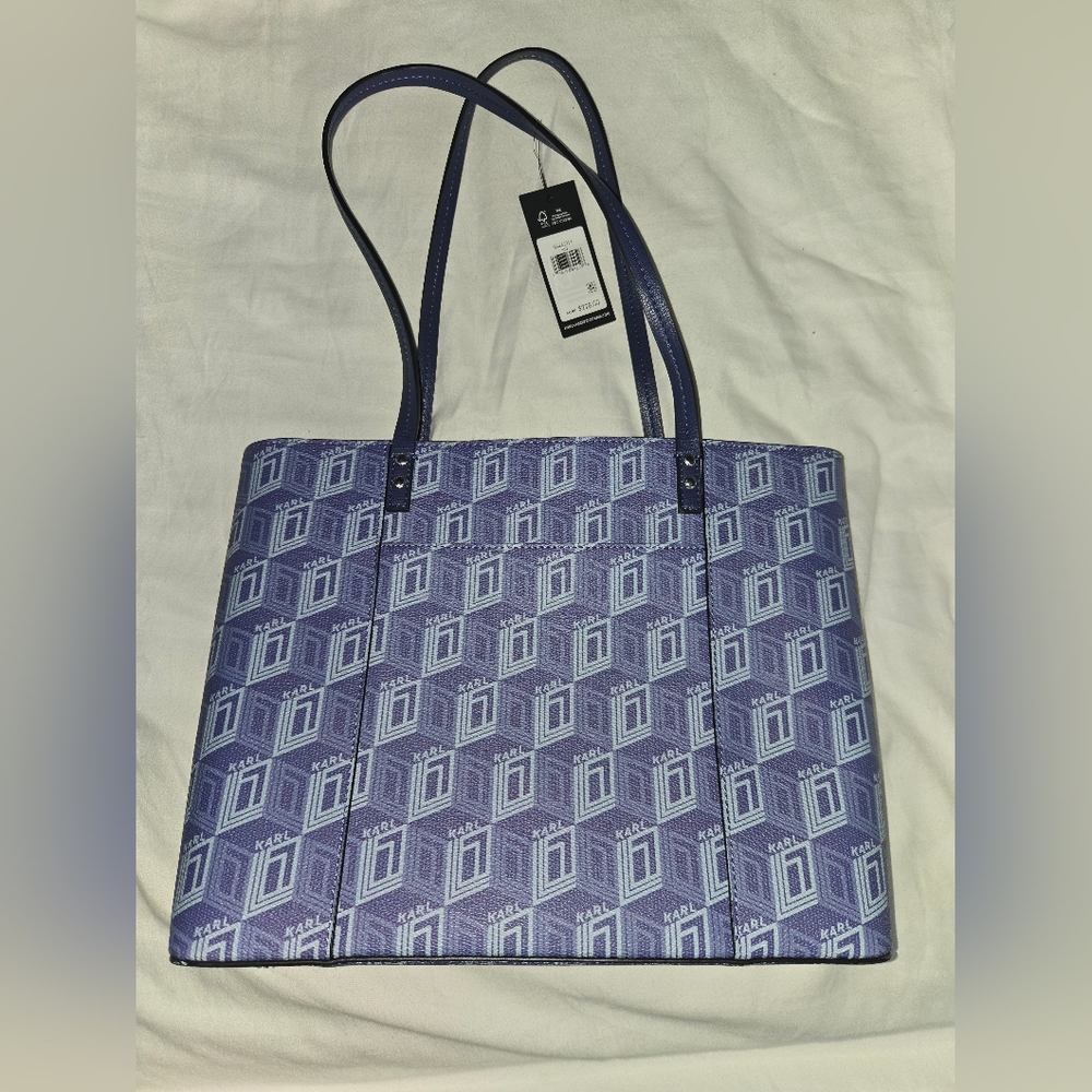 Karl Lagerfeld Purple Tote Bag with Sophisticated Design - Picture 2 of 4